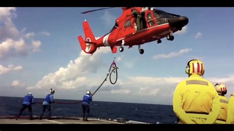 Coast Guard members relaxing